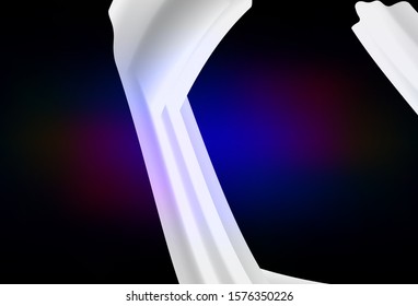 Dark Blue, Red vector template with bent lines. A completely new colorful illustration in simple style. Pattern for your business design.