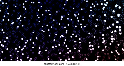 Dark Blue, Red vector template with circles. Abstract illustration with colorful spots in nature style. Design for posters, banners.