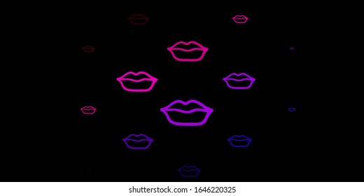 Dark Blue, Red vector template with businesswoman signs. Simple design in abstract style with women’s rights activism. Background for International Women’s Day.