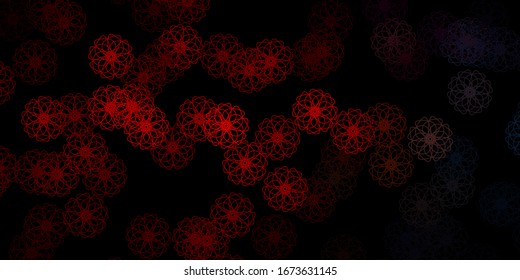 Dark Blue, Red vector template with abstract forms. Modern abstract illustration with gradient random forms. Smart design for your business.