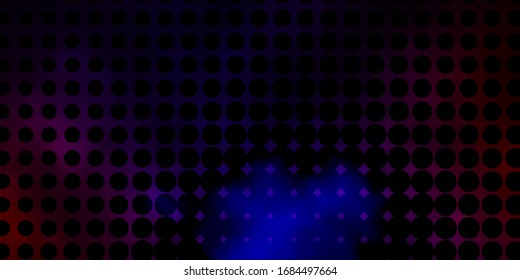 Dark Blue, Red vector template with circles. Abstract illustration with colorful spots in nature style. Design for your commercials.