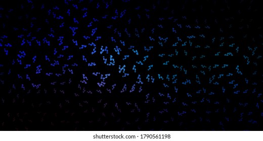 Dark blue, red vector template with abstract forms. Simple design in abstract style with gradient forms. Modern design for your ads.