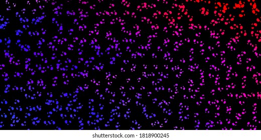 Dark blue, red vector template with abstract forms. Modern abstract illustration with gradient random forms. Simple illustration for your web site.