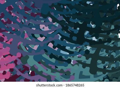 Dark Blue, Red vector template with chaotic shapes. Simple colorful illustration with abstract gradient shapes. Modern design for your business card.