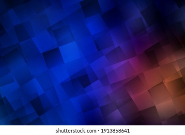 Dark Blue, Red vector template with rhombus. Beautiful illustration with rectangles and squares. The template can be used as a background.
