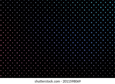 Dark blue, red vector template with poker symbols. Glitter abstract sketch with isolated symbols of playing cards. Design for ad, poster, banner of gambling websites.