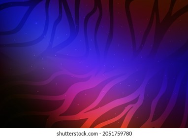 Dunkelblau, rote Vektorvorlage mit Linien. Eine ganz neue farbige Illustration in einfachem Stil. Muster für Ihr Design.