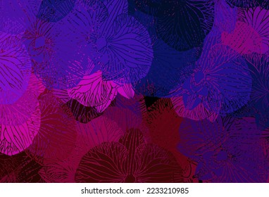 Dark Blue, Red vector template with chaotic shapes. Simple colorful illustration with abstract gradient shapes. Elegant design for wallpapers.