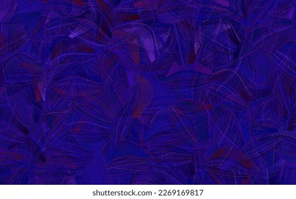 Dark Blue, Red vector template with chaotic shapes.