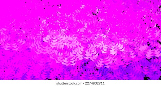 Dunkelblau, rote Vektorvorlage mit Kristallen, Dreiecken. Dekoratives Design im abstrakten Stil mit Dreiecken. Vorlage für Bildschirmhintergründe.