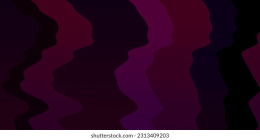 Dark Blue, Red vector template with curved lines. Colorful illustration, which consists of curves. Best design for your ad, poster, banner.