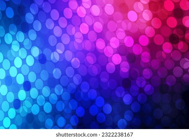 Dark Blue, Red vector template with circles. Blurred decorative design in abstract style with bubbles. Design for poster, banner of websites.