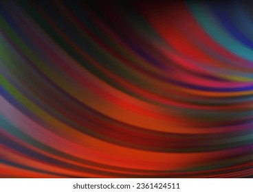 Dark Blue, Red vector template with lines, ovals. Creative geometric illustration in marble style with gradient. New composition for your brand book.