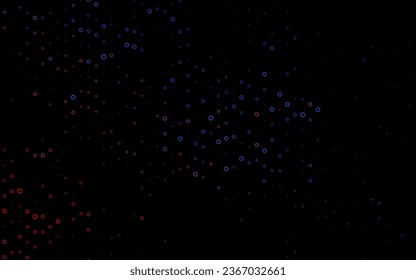 Dark Blue, Red vector template with circles. Blurred decorative design in abstract style with bubbles. Pattern for ads, leaflets.