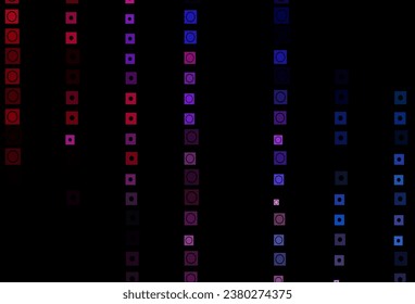 Dark Blue, Red vector template with circles, rectangles. Modern abstract illustration with colorful circles, rectangles. Pattern for commercials.