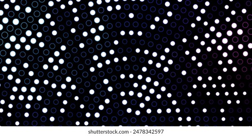 Dark Blue, Red vector template with circles. Glitter abstract illustration with colorful drops. Design for your commercials.