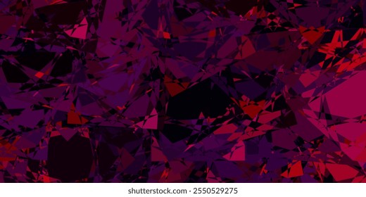 Azul oscuro, Plantilla de Vector rojo con Formas triangulares. Diseño simple en estilo abstracto con triángulos, líneas. Una adición fácil a sus comerciales.
