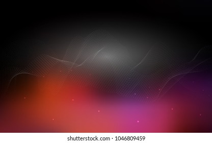 Dark Blue, Red vector texture with disks. Beautiful colored illustration with blurred circles in nature style. New design for ad, poster, banner of your website.