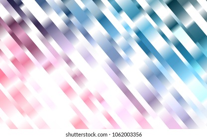 Dark Blue, Red vector texture with colored lines. Shining colored illustration with narrow lines. Best design for your ad, poster, banner.
