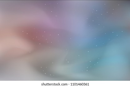 Dark Blue, Red vector texture with milky way stars. Space stars on blurred abstract background with gradient. Pattern for astronomy websites.