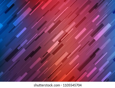 Dark Blue, Red vector texture with colored lines. Decorative shining illustration with lines on abstract template. The pattern can be used as ads, poster, banner for commercial.