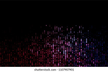 Dark Blue, Red vector  texture with disks. Illustration with set of shining colorful abstract circles. The pattern can be used for aqua ad, booklets.