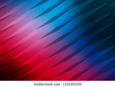 Dark Blue, Red vector texture with colored lines. Decorative shining illustration with lines on abstract template. The pattern can be used for busines ad, booklets, leaflets