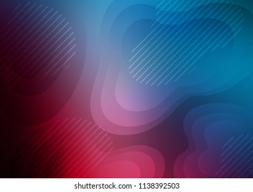 Dark Blue, Red vector texture with colored lines. Blurred decorative design in simple style with lines. The template can be used as a background.