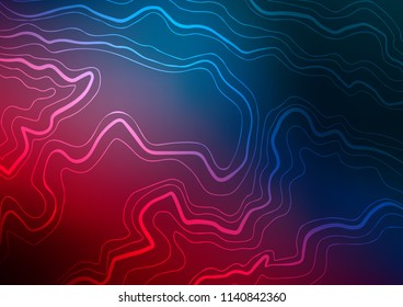 Dark Blue, Red vector texture with colored lines. Shining colored illustration with narrow lines. The template can be used as a background.