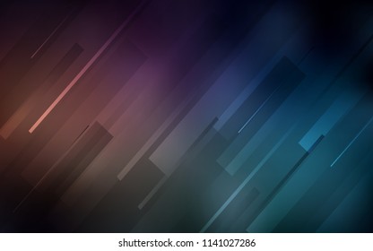 Dark Blue, Red vector texture with colored lines. Glitter abstract illustration with colored sticks. Pattern for your busines websites.