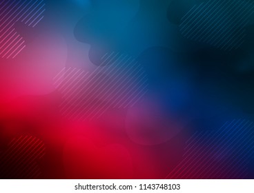Dark Blue, Red vector texture with colored lines. Blurred decorative design in simple style with lines. The template can be used as a background.
