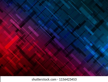 Dark Blue, Red vector texture with colored lines. Blurred decorative design in simple style with lines. Smart design for your business advert.
