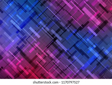 Dark Blue, Red vector texture with colored lines. Shining colored illustration with narrow lines. The pattern can be used as ads, poster, banner for commercial.