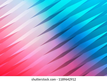 Dark Blue, Red vector texture with colored lines. Glitter abstract illustration with colored sticks. The pattern can be used as ads, poster, banner for commercial.