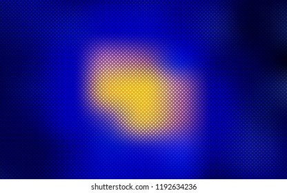 Dark Blue, Red vector texture with disks. Illustration with set of shining colorful abstract circles. Completely new template for your brand book.