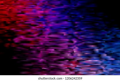 Dark Blue, Red vector texture with colored lines. Lines on blurred abstract background with gradient. Best design for your ad, poster, banner.