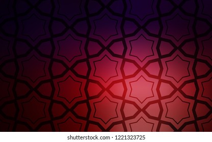 Dark Blue, Red vector texture with beautiful stars. Modern geometrical abstract illustration with stars. Pattern for new year ad, booklets.