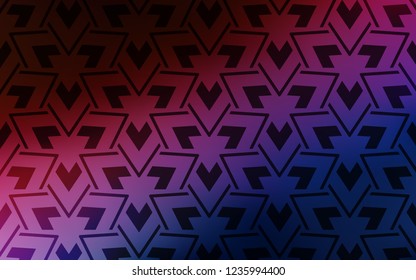 Dark Blue, Red vector texture with triangular style. Triangles on abstract background with colorful gradient. Pattern for websites.