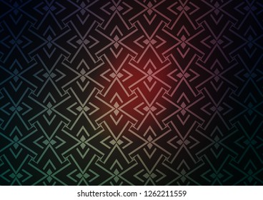 Dark Blue, Red vector texture with colored lines. Modern geometrical abstract illustration with staves. Backdrop for TV commercials.