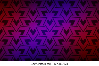 Dark Blue, Red vector texture with triangular style. Modern abstract illustration with colorful triangles. Template for wallpapers.
