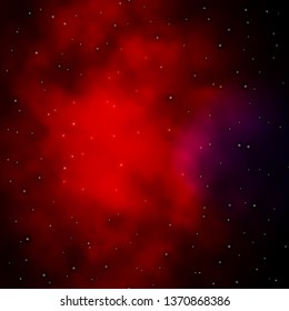 Dark Blue, Red vector texture with beautiful stars. Shining colorful illustration with small and big stars. Pattern for wrapping gifts.