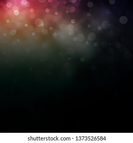 Dark Blue, Red vector texture with circles. Colorful illustration with gradient dots in nature style. Pattern for websites, landing pages.