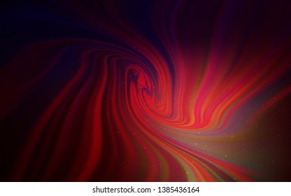 Dark Blue, Red vector texture with milky way stars. Shining colored illustration with bright astronomical stars. Best design for your ad, poster, banner.