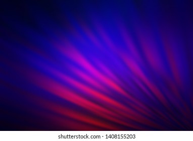 Dark Blue, Red vector texture with colored lines. Shining colored illustration with sharp stripes. Pattern for ads, posters, banners.