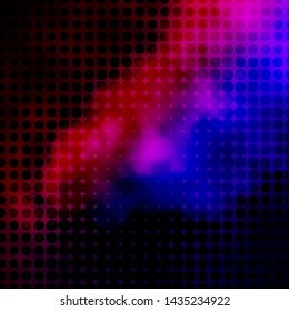 Dark Blue, Red vector texture with circles. Modern abstract illustration with colorful circle shapes. Pattern for websites, landing pages.