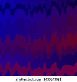 Dark Blue, Red vector texture with curves. Illustration in halftone style with gradient curves. Template for cellphones.