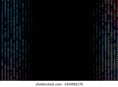 Dark Blue, Red vector texture with colorful hexagons. Illustration of abstract hexagons on colorful surface. Pattern can for your ad, booklets.