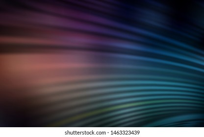 Dark Blue, Red vector texture with wry lines. Creative illustration in halftone style with gradient. A completely new template for your design.