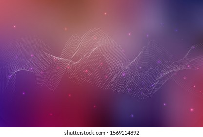 Dark Blue, Red vector texture with disks. Beautiful colored illustration with blurred circles in nature style. Completely new template for your brand book.