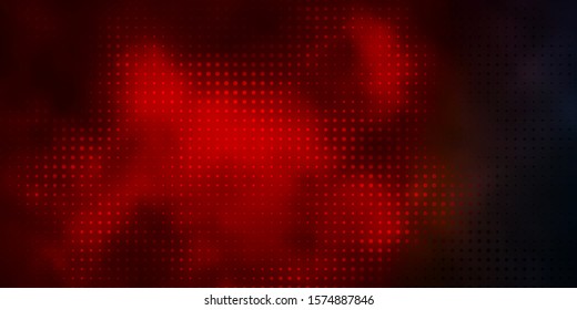 Dark Blue, Red vector texture with disks. Colorful illustration with gradient dots in nature style. Pattern for wallpapers, curtains.